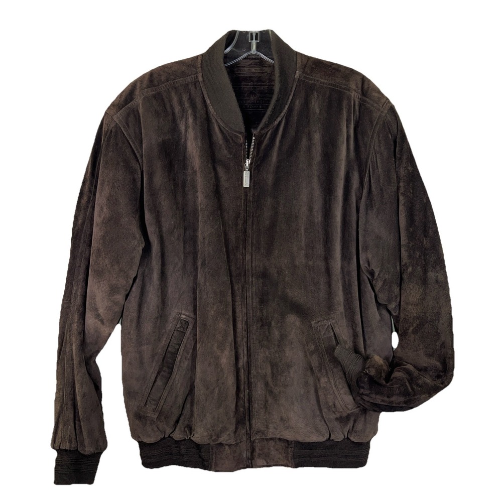 Roundtree & Yorke Brown Bomber Jacket
